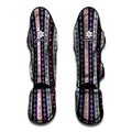 Southwestern Stripe Pattern Print Muay Thai Shin Guards