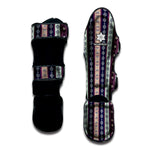 Southwestern Stripe Pattern Print Muay Thai Shin Guard