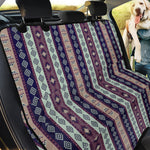 Southwestern Stripe Pattern Print Pet Car Back Seat Cover