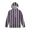 Southwestern Stripe Pattern Print Pullover Hoodie