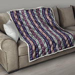 Southwestern Stripe Pattern Print Quilt