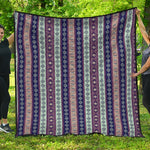 Southwestern Stripe Pattern Print Quilt