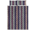 Southwestern Stripe Pattern Print Quilt Bed Set
