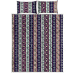 Southwestern Stripe Pattern Print Quilt Bed Set