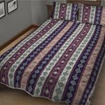 Southwestern Stripe Pattern Print Quilt Bed Set