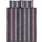 Southwestern Stripe Pattern Print Quilt Bed Set