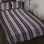 Southwestern Stripe Pattern Print Quilt Bed Set