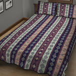 Southwestern Stripe Pattern Print Quilt Bed Set