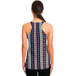 Southwestern Stripe Pattern Print Women's Racerback Tank Top