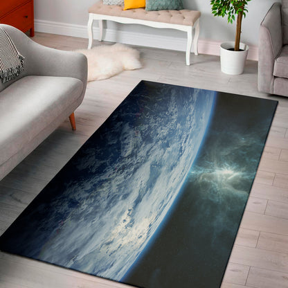 Space And Earth Print Area Rug
