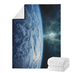 Space And Earth Print Blanket