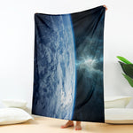 Space And Earth Print Blanket
