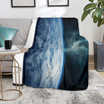 Space And Earth Print Blanket