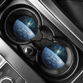 Space And Earth Print Car Coasters