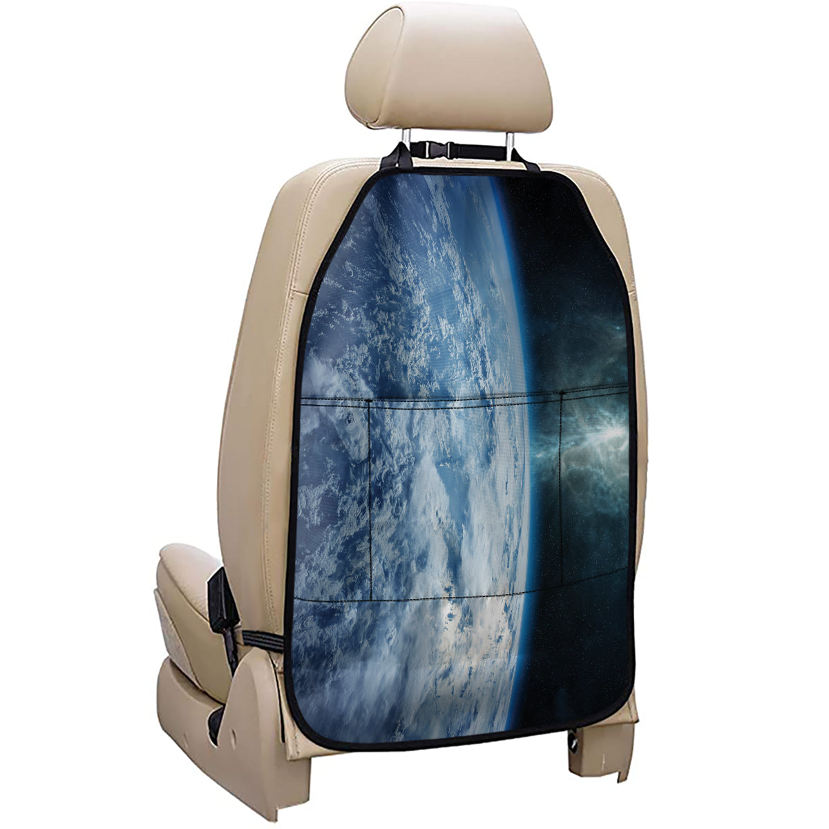 Space And Earth Print Car Seat Organizers