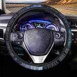 Space And Earth Print Car Steering Wheel Cover