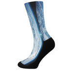 Space And Earth Print Crew Socks
