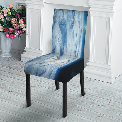 Space And Earth Print Dining Chair Slipcover