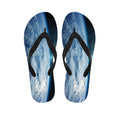 Space And Earth Print Flip Flops