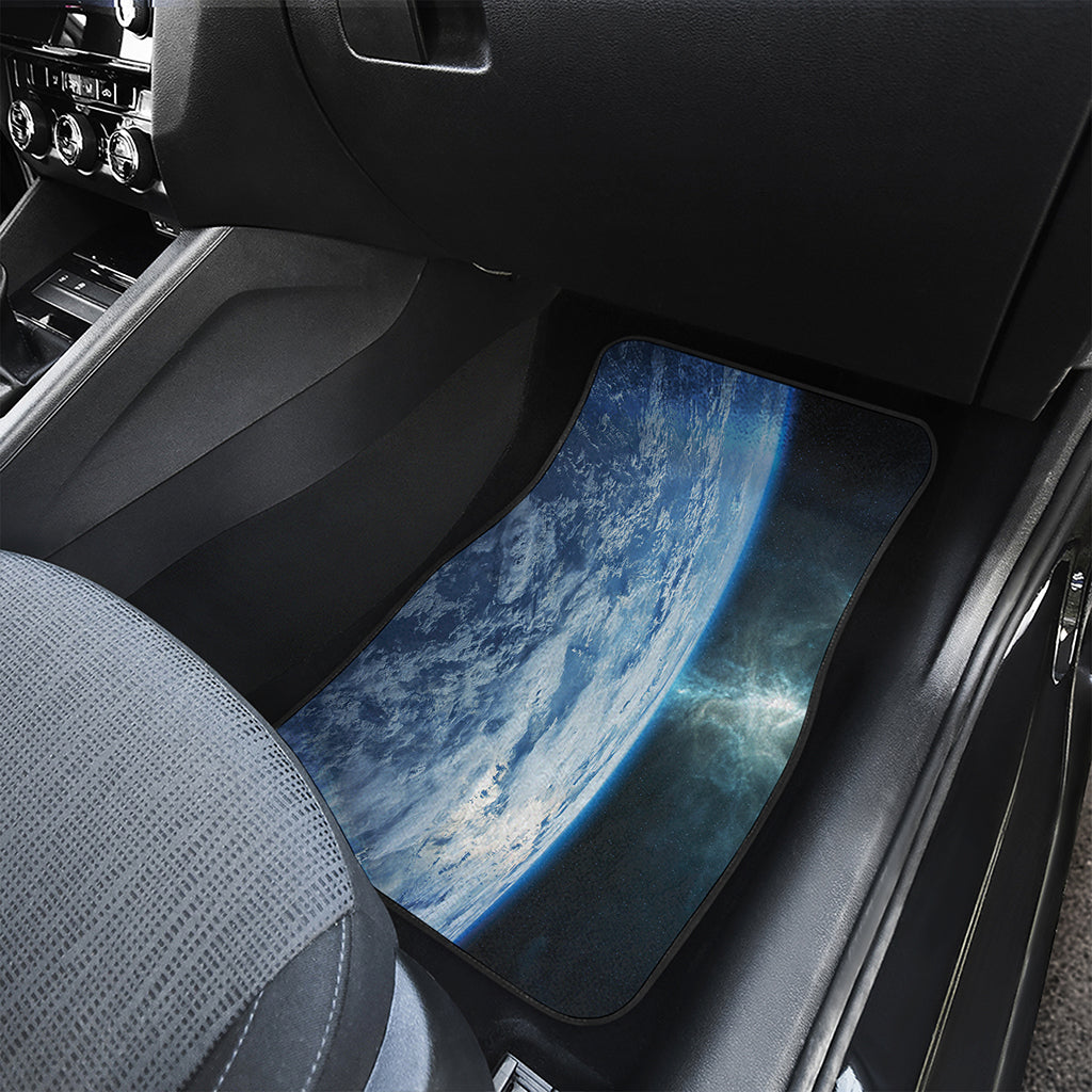 Space And Earth Print Front and Back Car Floor Mats
