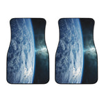 Space And Earth Print Front Car Floor Mats