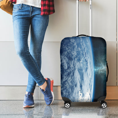 Space And Earth Print Luggage Cover