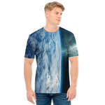 Space And Earth Print Men's T-Shirt