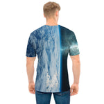 Space And Earth Print Men's T-Shirt