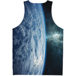Space And Earth Print Men's Tank Top