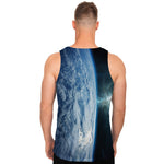 Space And Earth Print Men's Tank Top