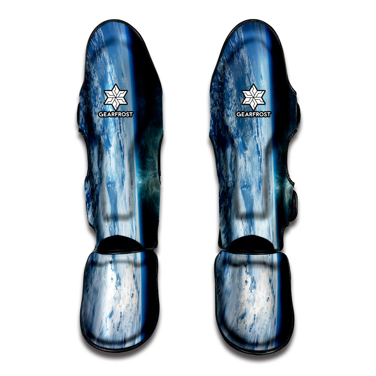 Space And Earth Print Muay Thai Shin Guard