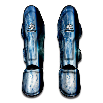Space And Earth Print Muay Thai Shin Guard