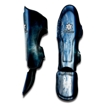 Space And Earth Print Muay Thai Shin Guard