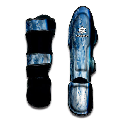 Space And Earth Print Muay Thai Shin Guard