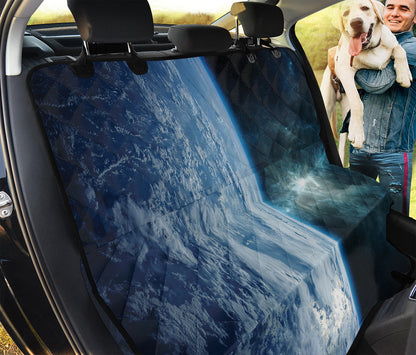 Space And Earth Print Pet Car Back Seat Cover