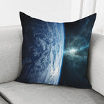 Space And Earth Print Pillow Cover