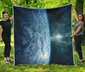 Space And Earth Print Quilt