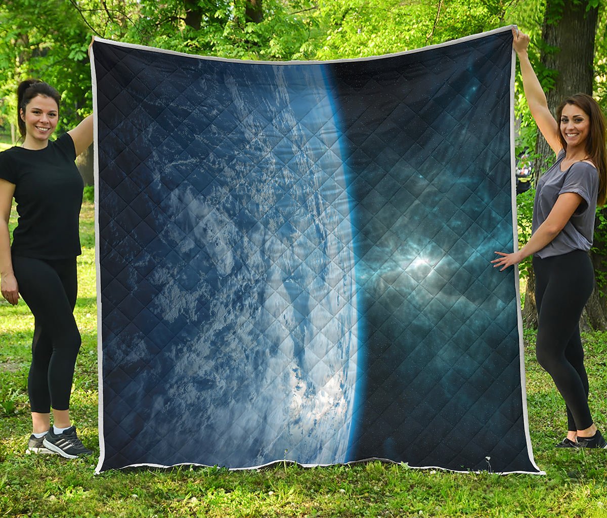 Space And Earth Print Quilt