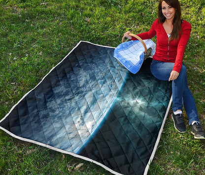 Space And Earth Print Quilt