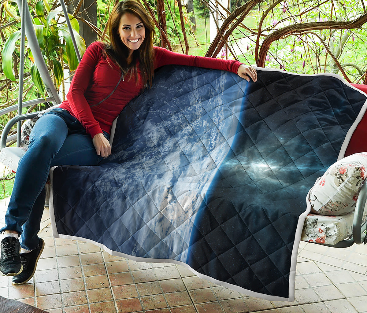 Space And Earth Print Quilt