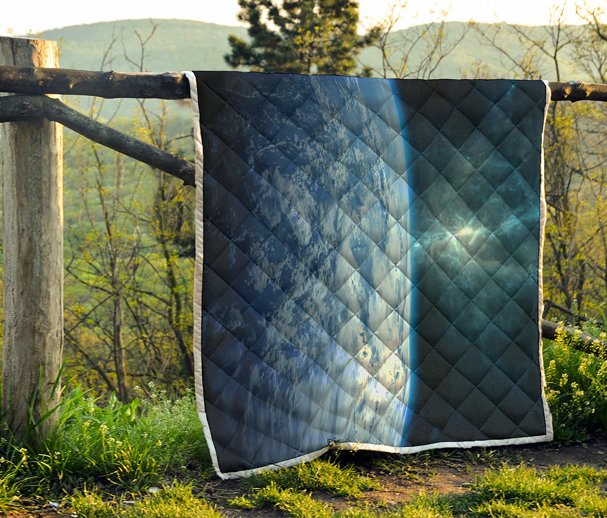 Space And Earth Print Quilt