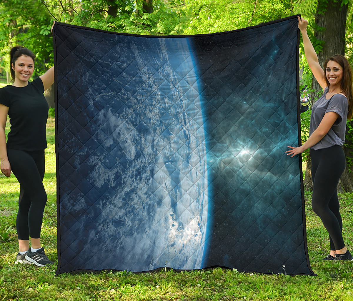 Space And Earth Print Quilt