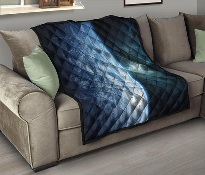 Space And Earth Print Quilt