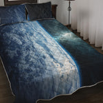 Space And Earth Print Quilt Bed Set