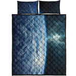 Space And Earth Print Quilt Bed Set