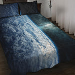 Space And Earth Print Quilt Bed Set