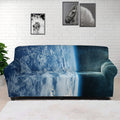 Space And Earth Print Sofa Cover