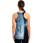 Space And Earth Print Women's Racerback Tank Top