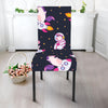 Space Astronaut Unicorn Pattern Print Dining Chair Slipcover