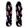 Space Astronaut Unicorn Pattern Print Muay Thai Shin Guards